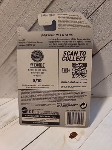 Hot Wheels Porsche 911 Gt3 RS Red