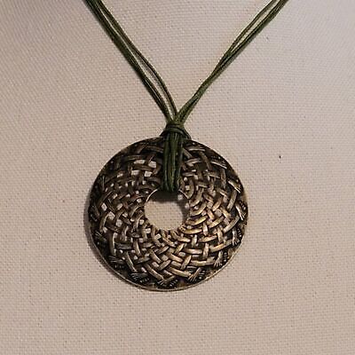 Green & Silver Tone Lia Sophia Necklace