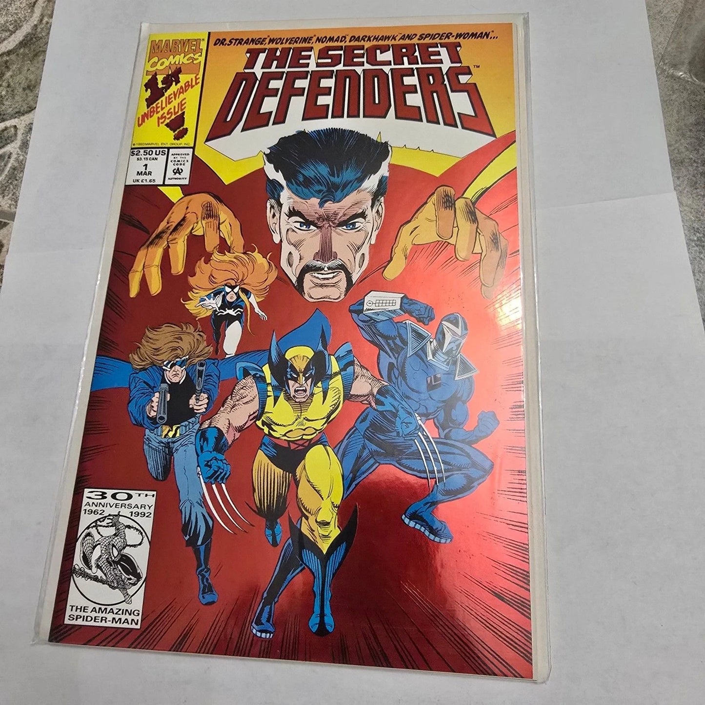 The Secret Defenders #1 (1993) Wolverine Doctor Strange Marvel Comic