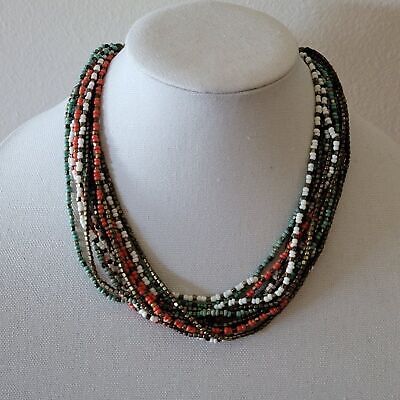 Multi-Strand Beaded Necklace by ZAD
