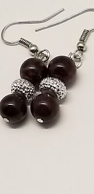 Handmade Garnet Earrings