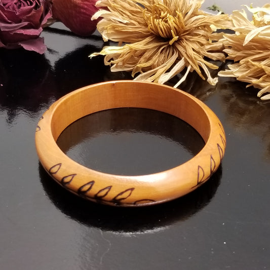 Lot of 4 Wooden Bangle Bracelets