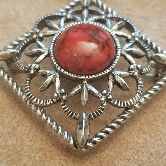 Vintage Sarah Coventry Silver Tone Brooch