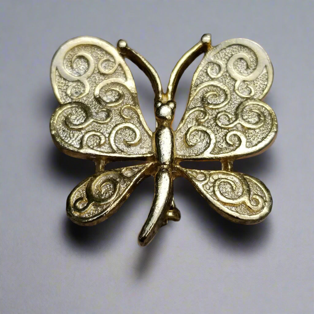 Vintage Gold Tone Gerry's Butterfly