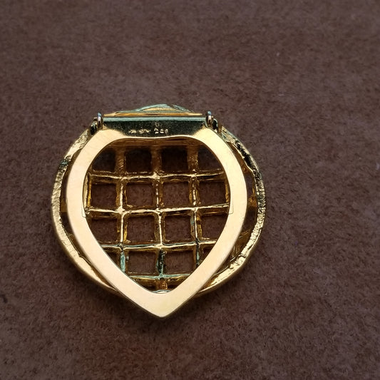 Vintage gold tone Scarf Clip