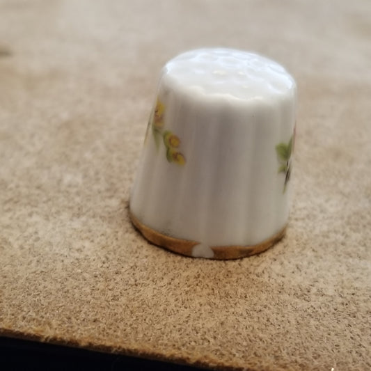Vintage Flower Ceramic Thimble