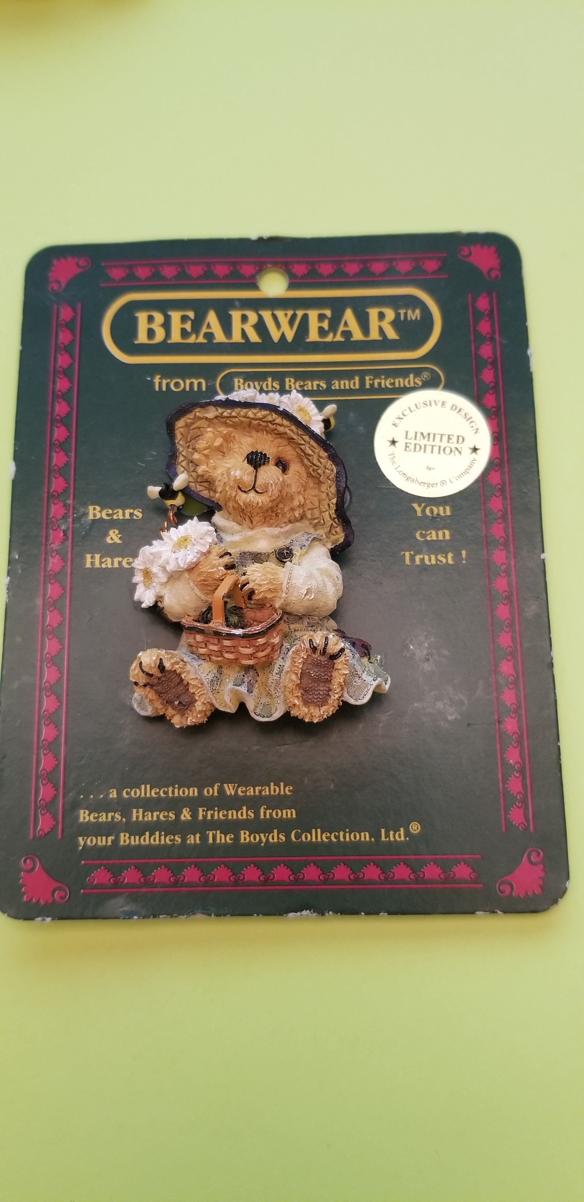 Vintage Bearwear Limited Edition Brooch
