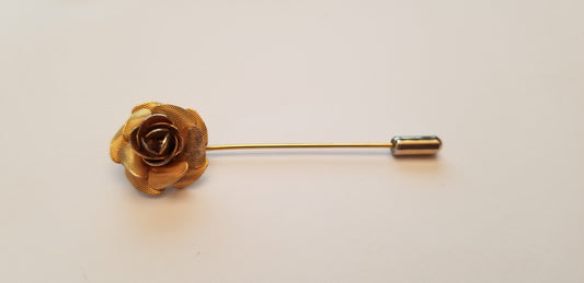 Gold Tone Rose Stick Pin
