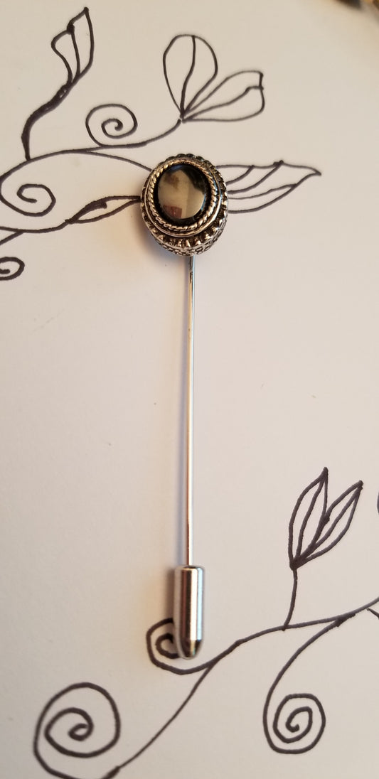 Vintage Silver Tone Stick Pin