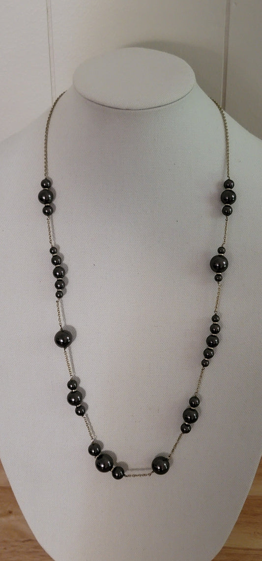 Gold Tone Bead Chain J. Crew Necklace