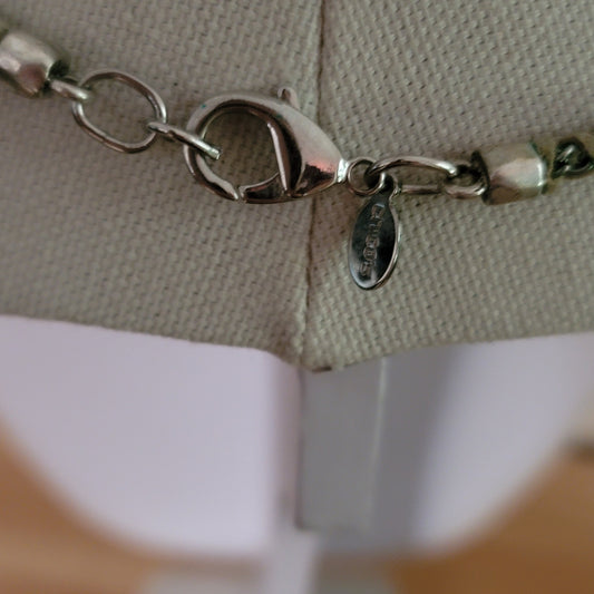 Silver Tone Bead Chico's Necklace