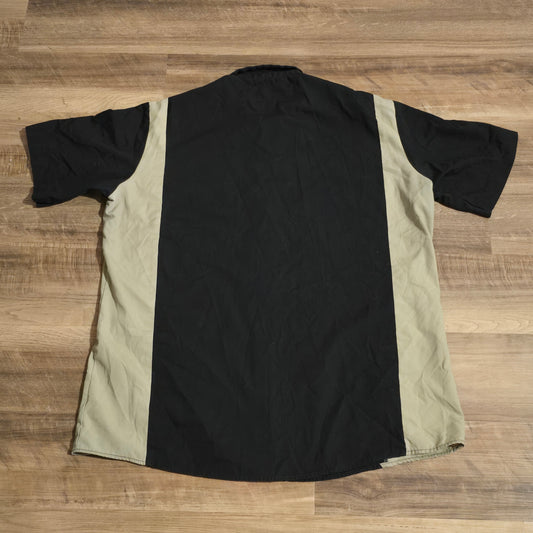 Dickies Two-Tone Short Sleeve Work Shirt – Black & Khaki