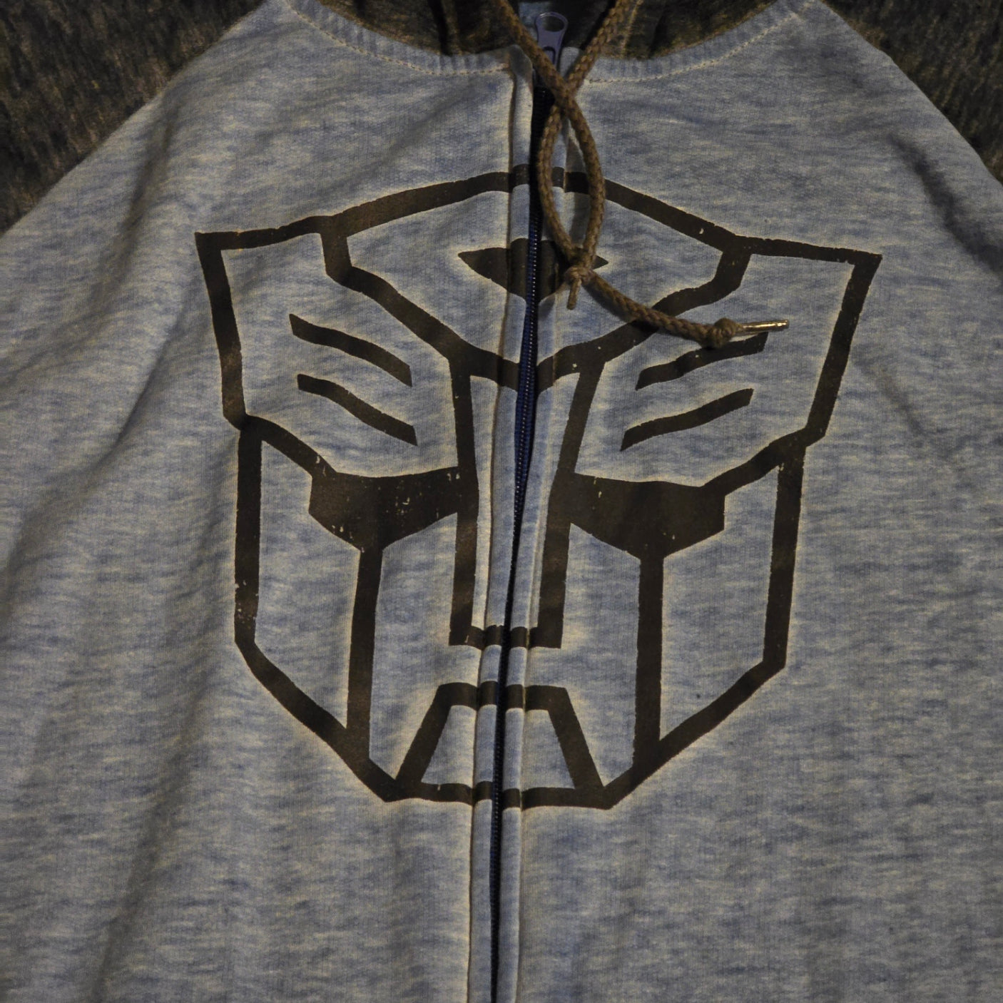 Transformers Autobots Zip-Up Hoodie – Blue & Grey