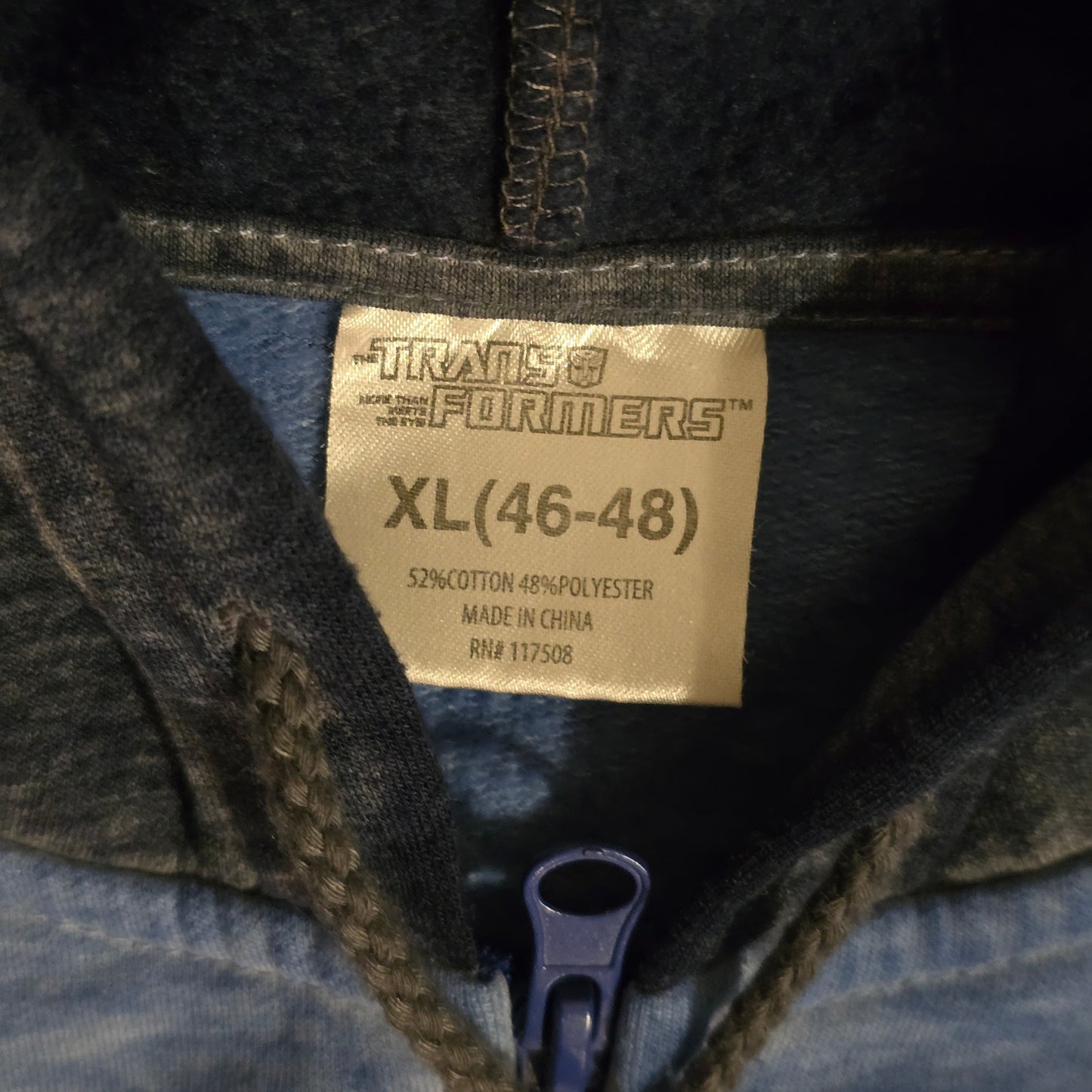 Transformers Autobots Zip-Up Hoodie – Blue & Grey