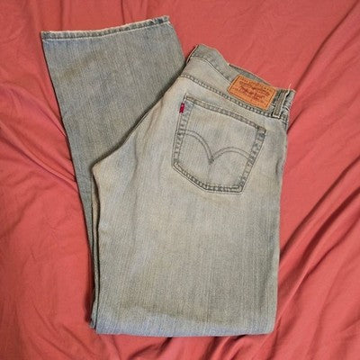 527 Levi's Men's Classic Gray Straight Jeans Low Boot Cut