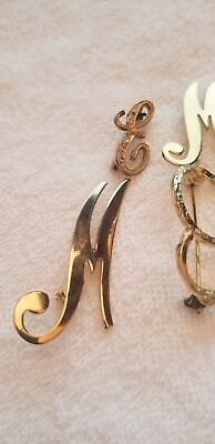 Lot of 7 Letter Brooches