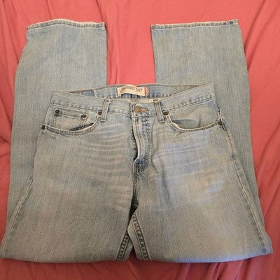 527 Levi's Men's Classic Gray Straight Jeans Low Boot Cut