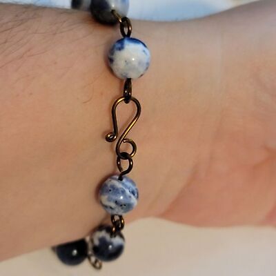 Handmade Sodalite Bead Bracelet