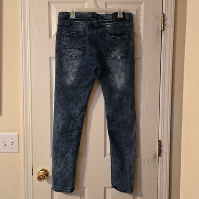 Dark Wash Skinny Jeans for Men