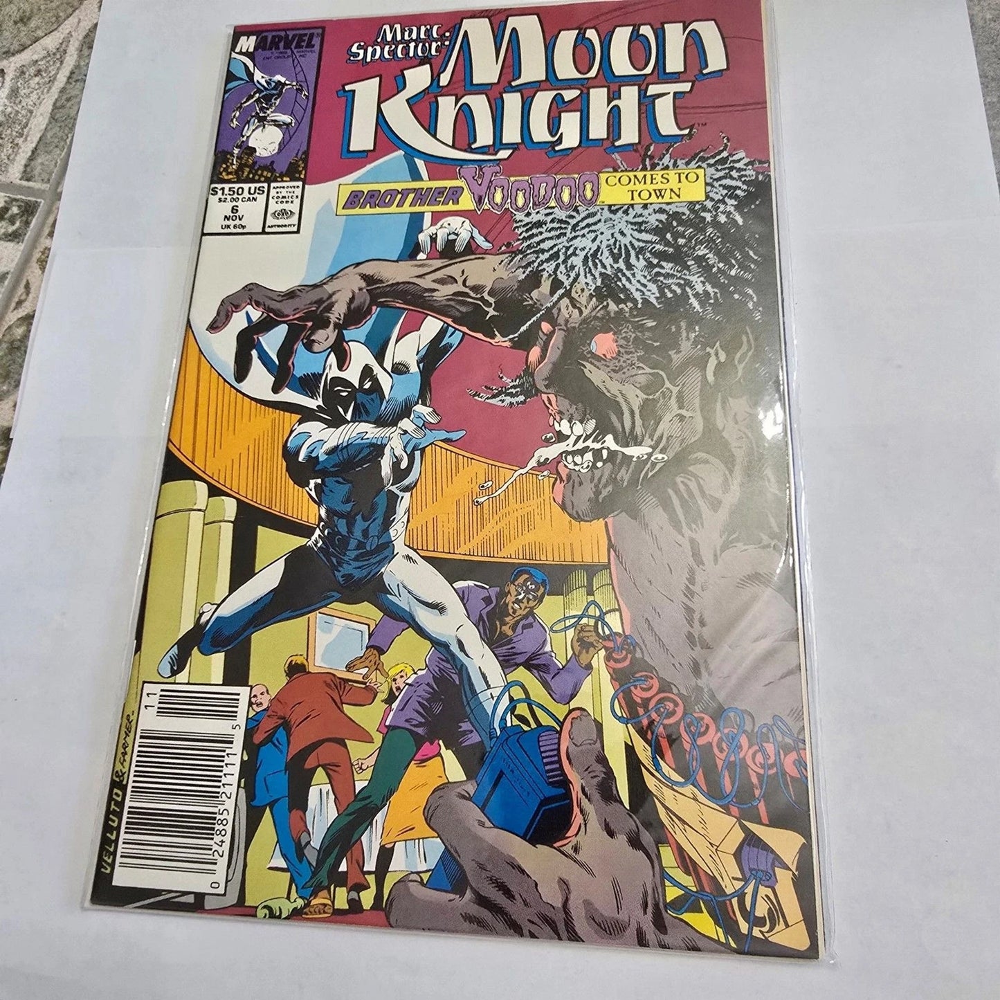 Marc Spector Moon Knight #6 (1989) Marvel Comics Brother Voodoo