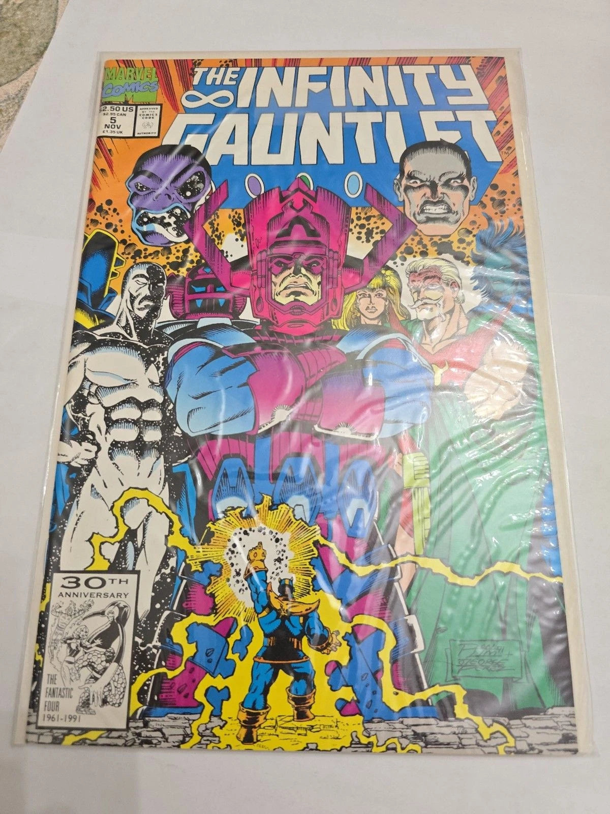 Infinity Gauntlet #5 Marvel 1991 Thanos Avengers Comic