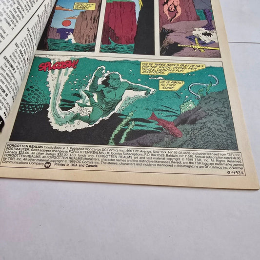 Forgotten Realms #1 DC Comic 1989 TSR Dungeons & Dragons Fantasy
