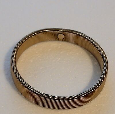 Vintage Gold Tone Slinky Coil Stretch Bracelet