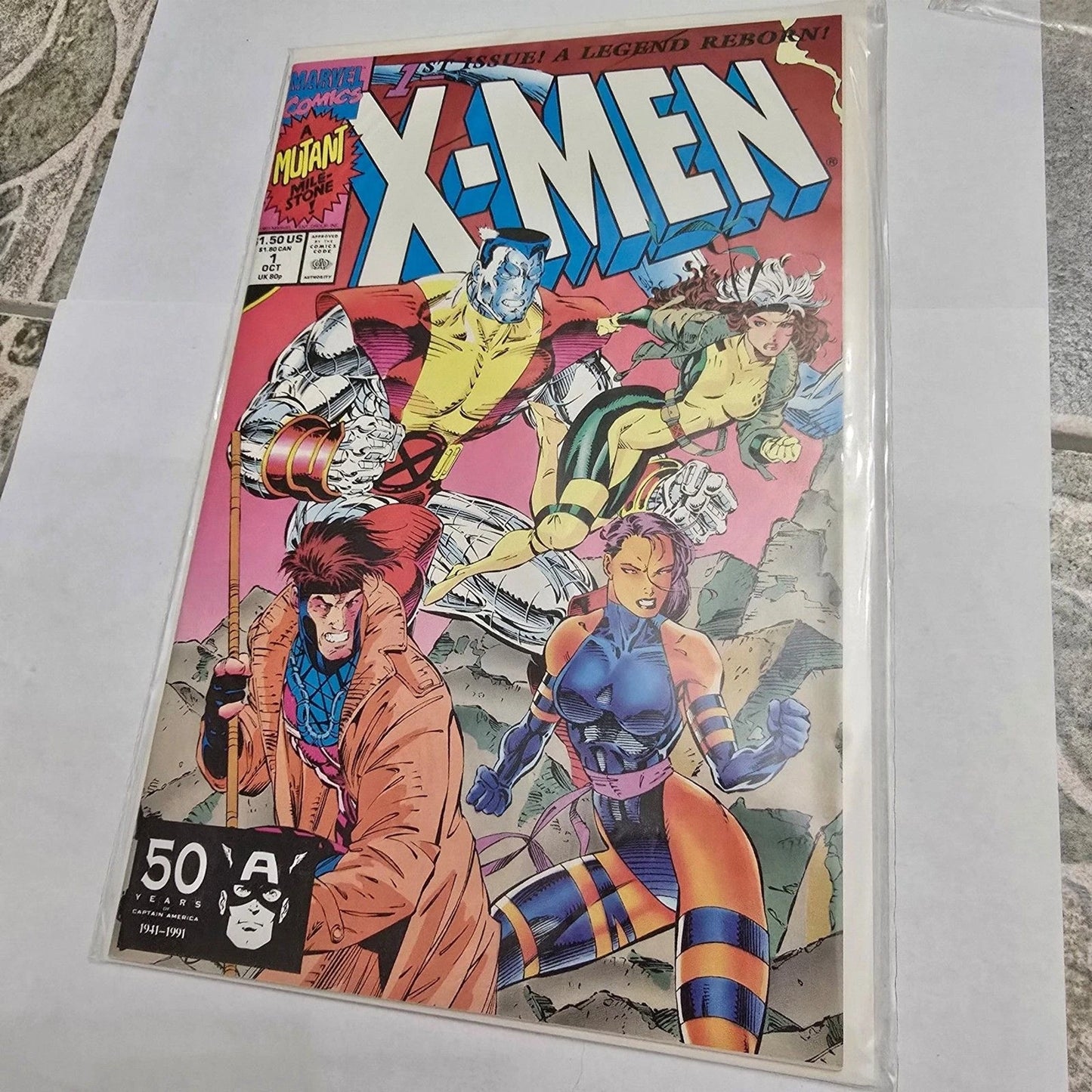 X-Men #1 (1991) Jim Lee Cover Marvel Comic Gambit Rogue Cyclops