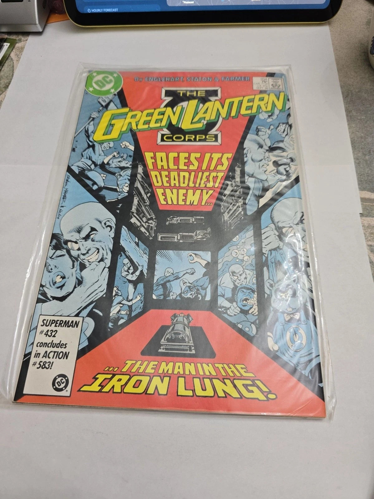 Green Lantern Corps #204 DC Comics 1986 The Man in the Iron Lung