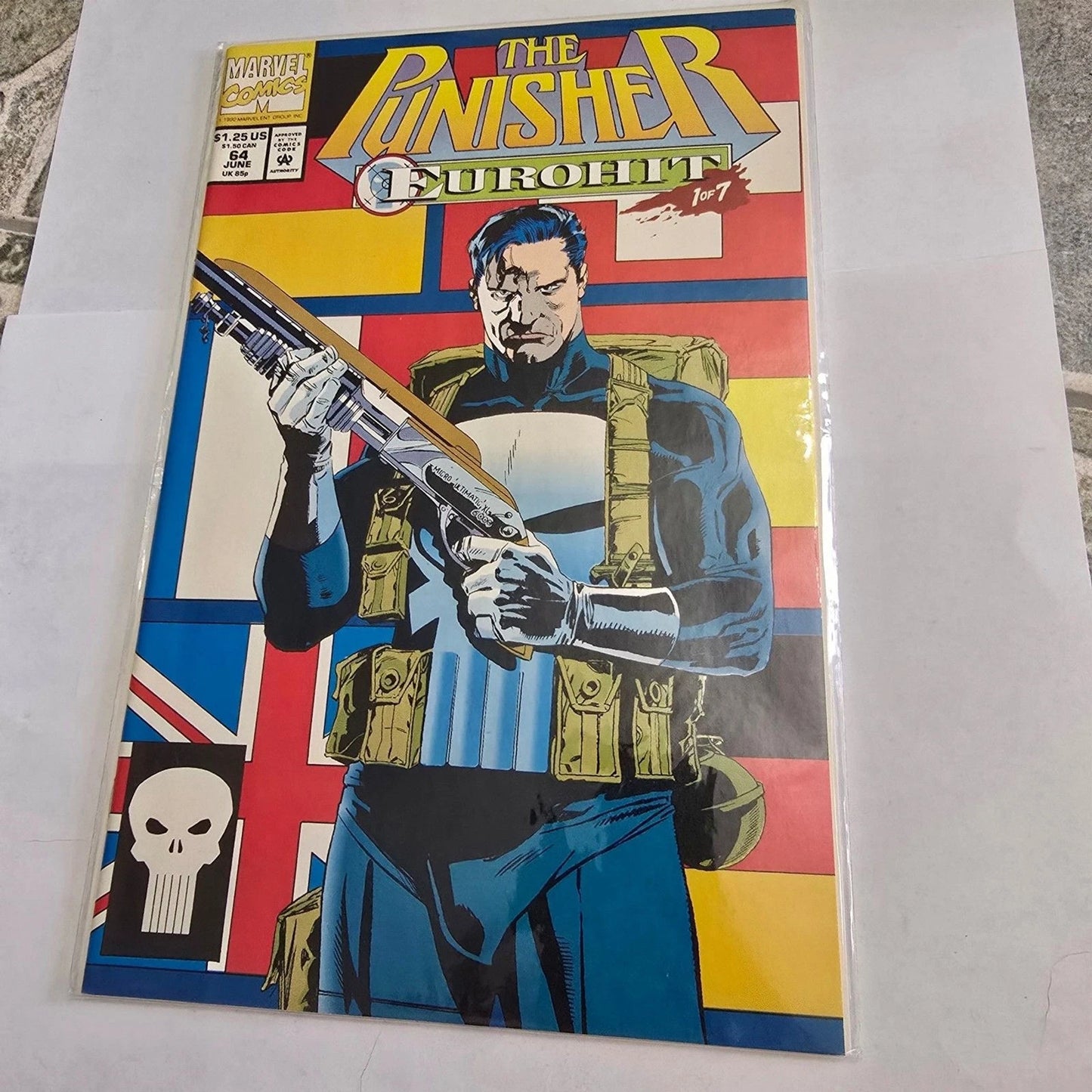 Punisher Eurohit #64 #1 of 7 Marvel Comics 1992 Limited Series
