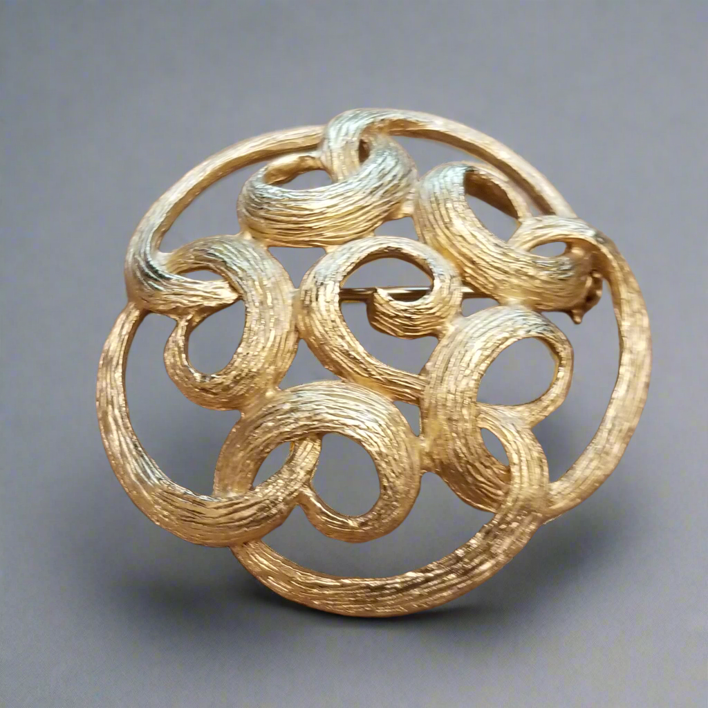 Vintage Gold Tone Brooch