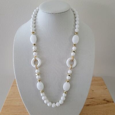 White Bead Necklace