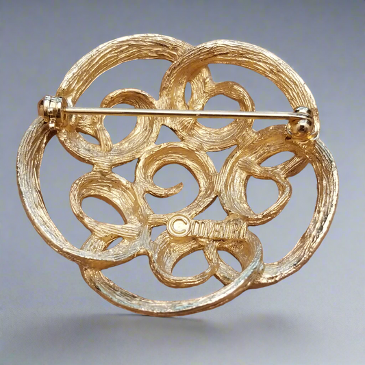 Vintage Gold Tone Brooch