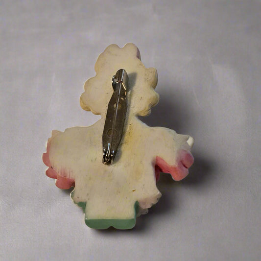 Precious Moments Pink Hearts Brooch