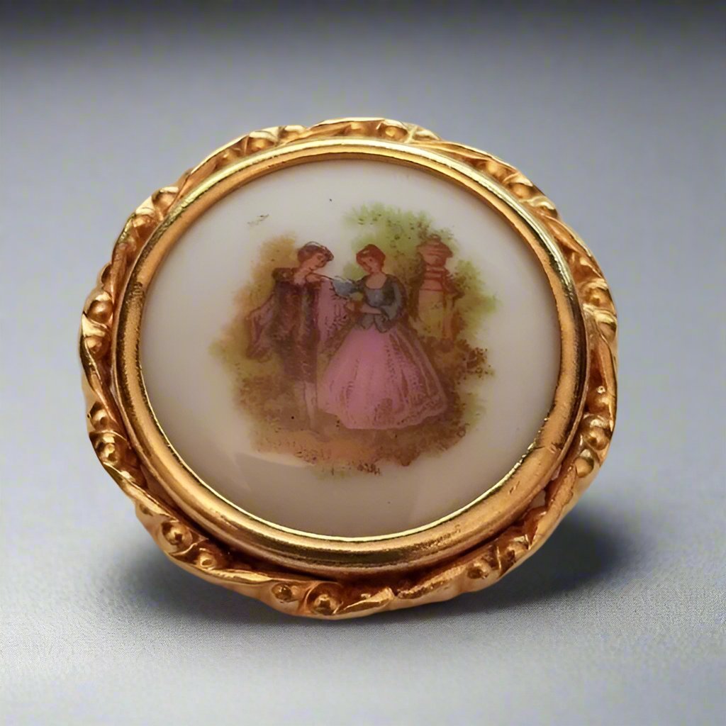 Vintage Limoges France Brooch