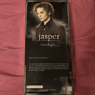 The Twilight Saga: Breaking Dawn Part 2 Jasper Barbie Doll New Pink Label 2012