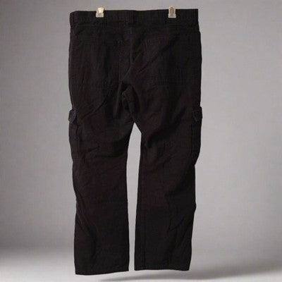 Men’s Black Distressed Jeans – Straight Leg Style