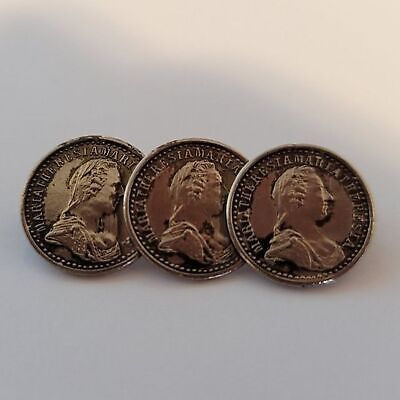 Vintage Silver Tone Coin Brooch