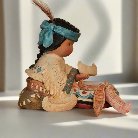 Friends of the Feather – “Canoe Be Five, Too?” – 1997 Enesco Figurine #326437