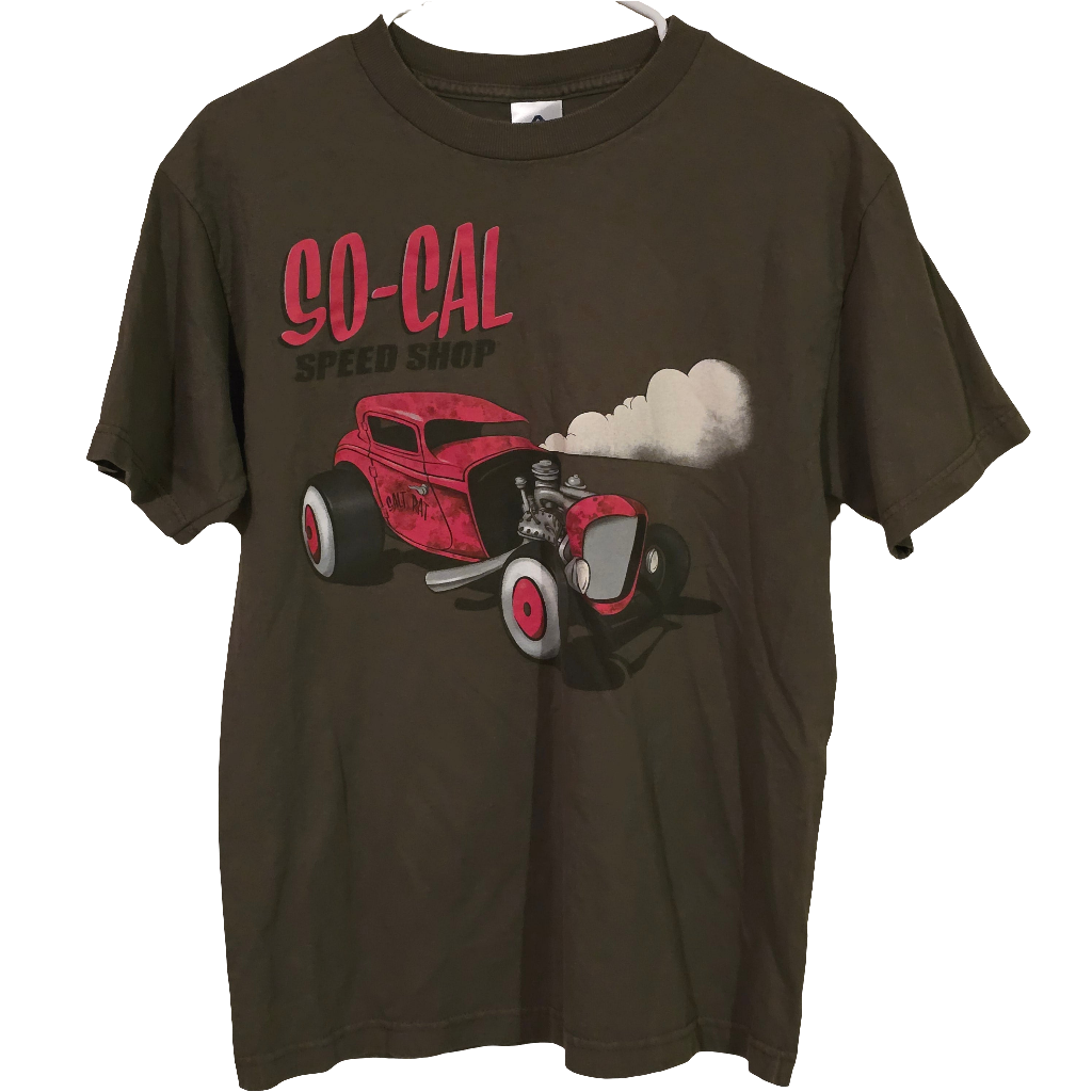 So-Cal Speed Shop Hot Rod Graphic T-Shirt – Olive Green