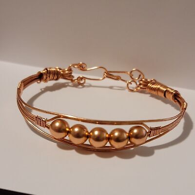 Handmade Copper Wire Cuff Style Bracelet