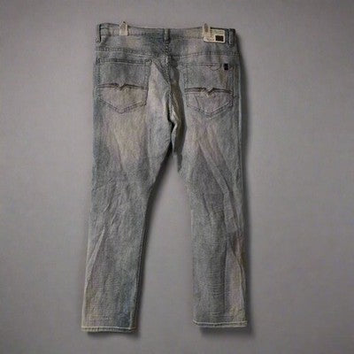 Buffalo David Bitton Men's Faded Gray Skinny Jeans MAX-X Basic