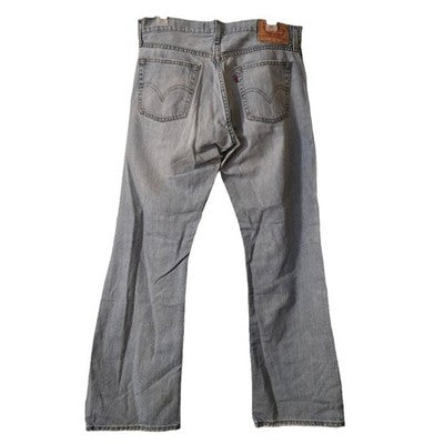527 Levi's Men's Classic Gray Straight Jeans Low Boot Cut