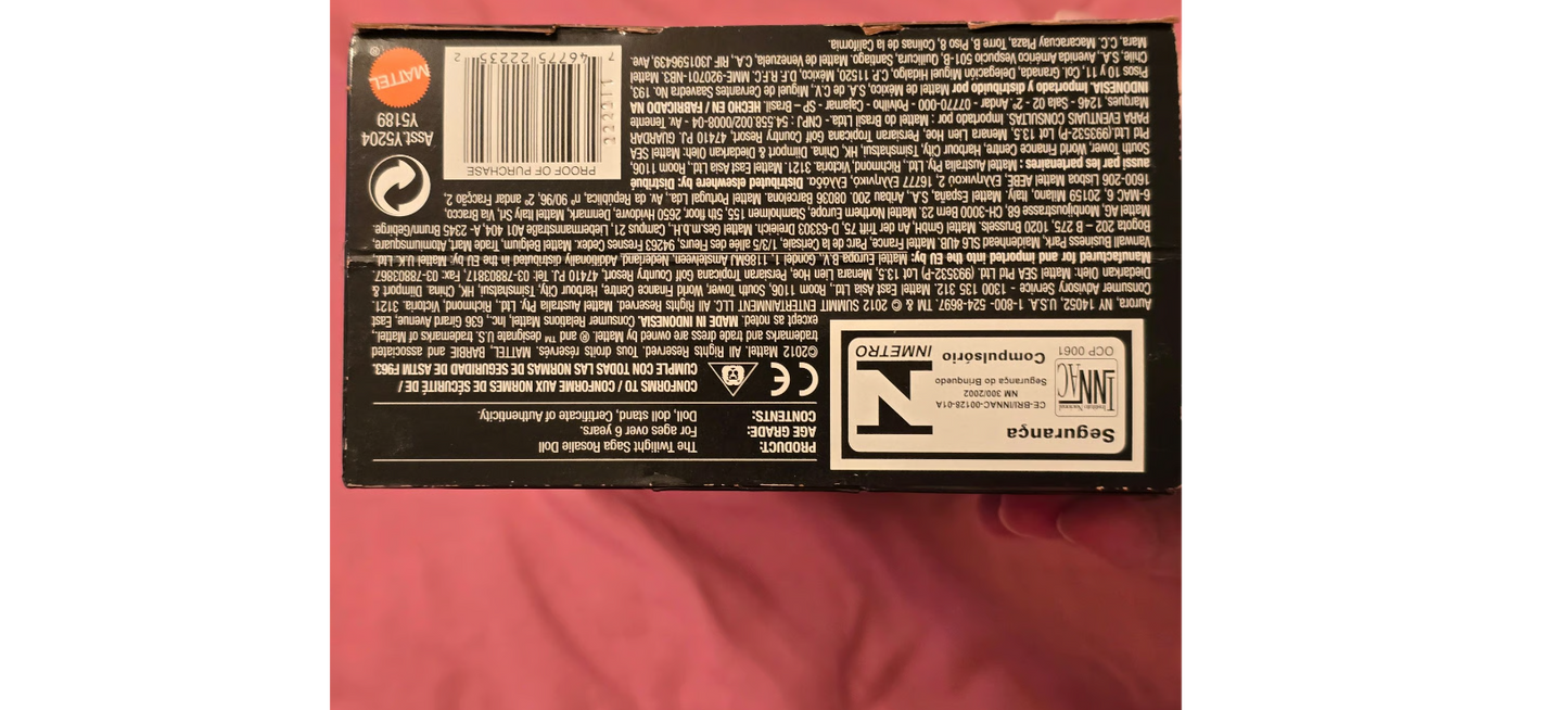 The Twilight Saga: Breaking Dawn– Rosalie 2012 Barbie Doll Pink Label