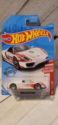 hot wheels porsche 918 spyder red edition