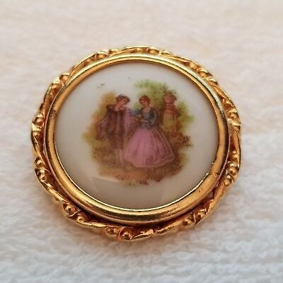 Vintage Limoges France Brooch