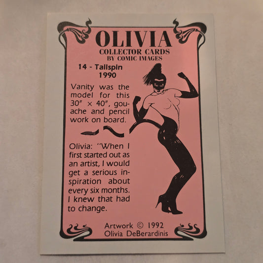 Olivia De Berardinis Tailspin #14 Collector Card (1990/1992)