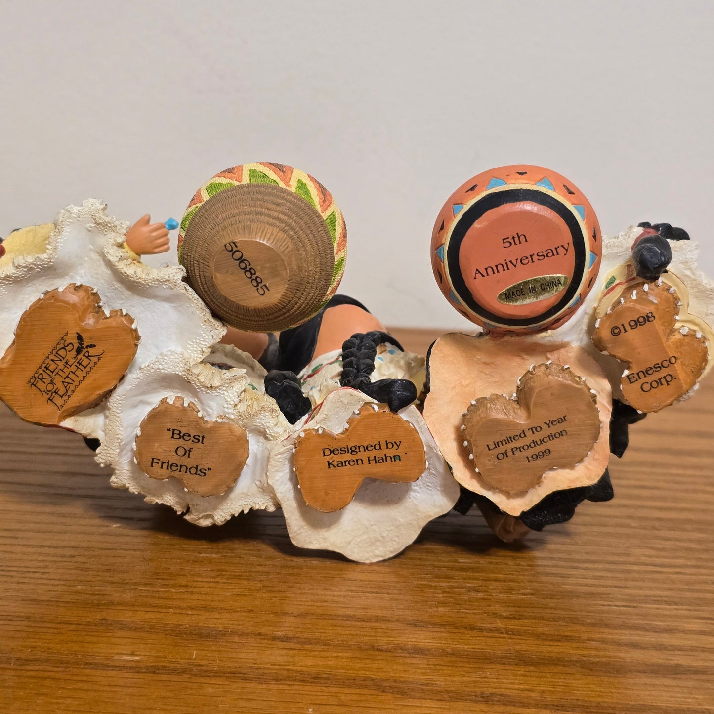 1998 Friends of the Feather “Best of Friends” 5th Anniversary Figurine