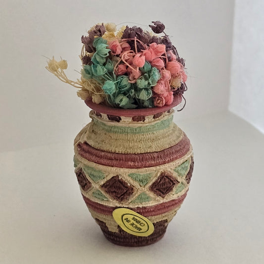 1997 Enesco Friends of the Feather Vase Figurine 303364 by Karen Hahn