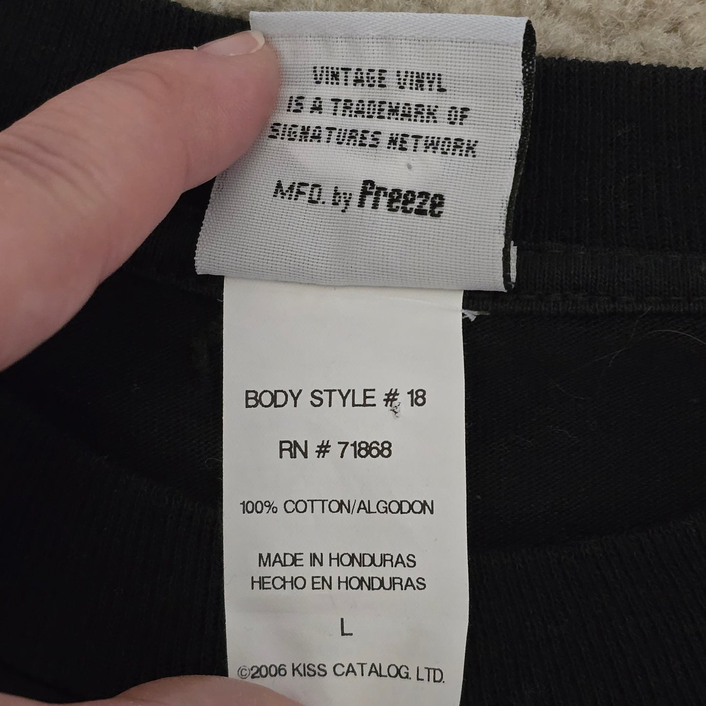 KISS Psycho Circus Vintage Vinyl T-Shirt 2006 Large Black